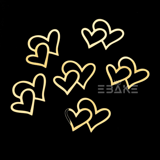 Acrylic Hearts Set (6 Pieces)