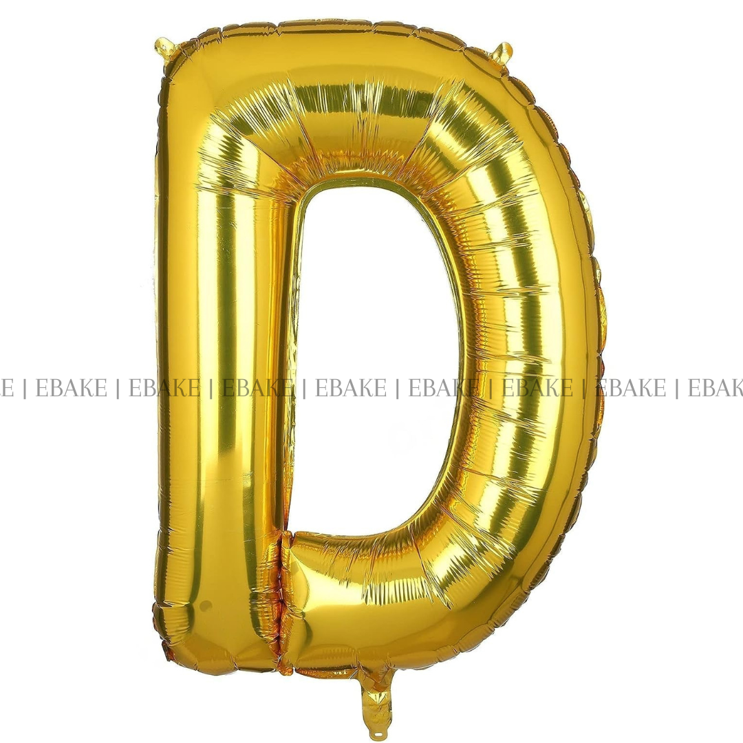 Alphabet Foil Balloons Gold 16 Inch Single Piece