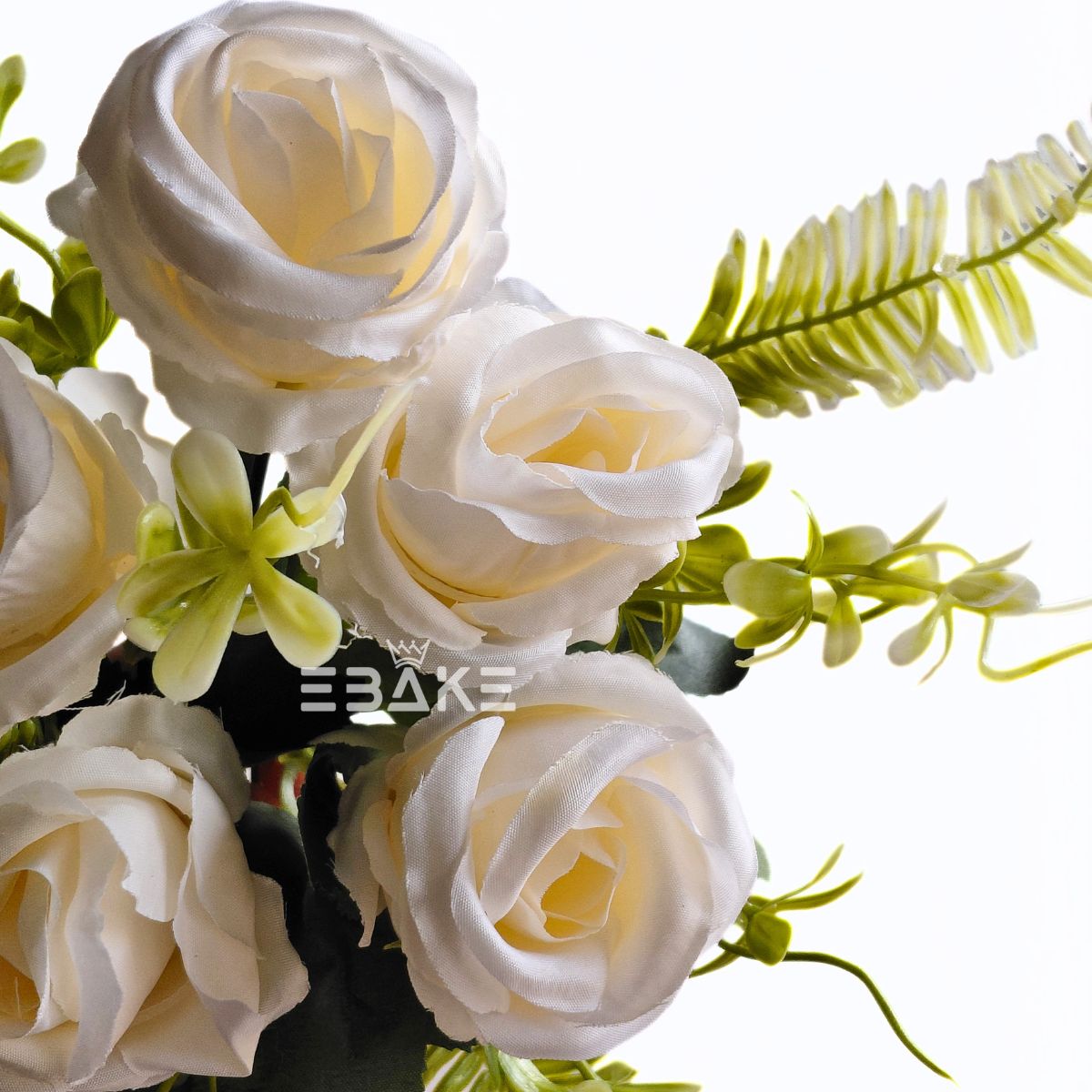A2027 Rose Bunch With Fillers (Off- White)