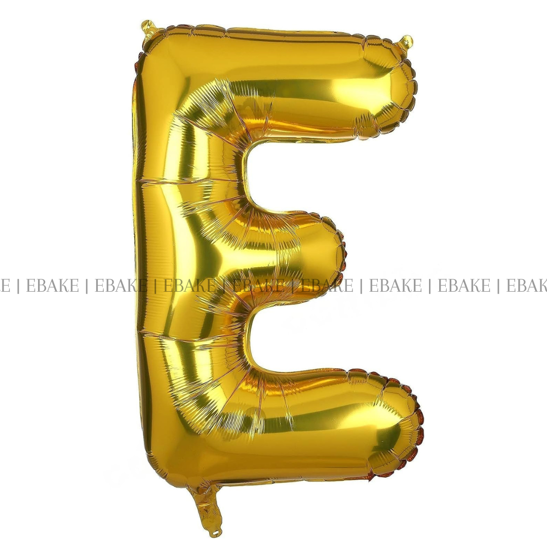 Alphabet Foil Balloons Gold 16 Inch Single Piece