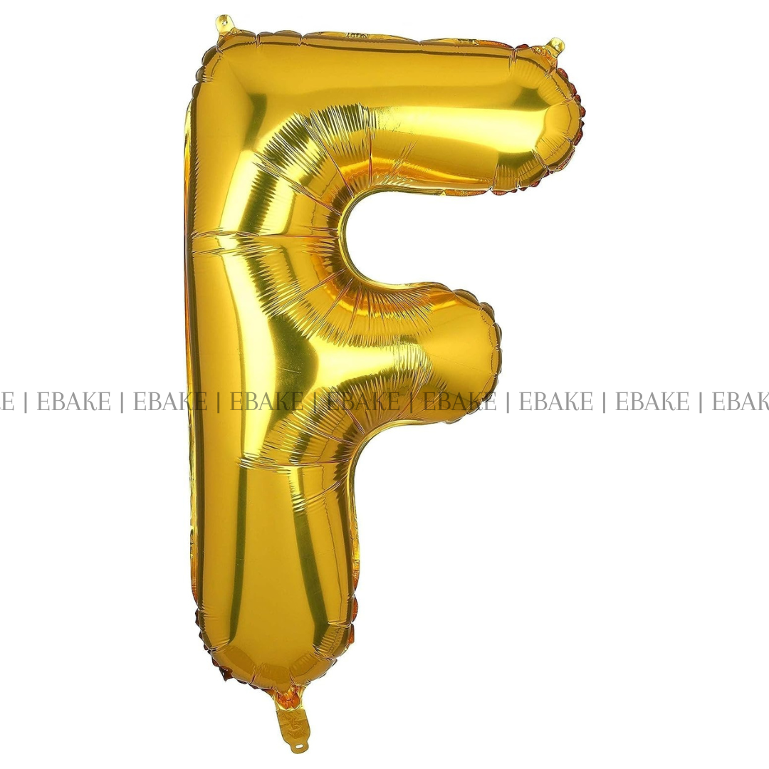 Alphabet Foil Balloons Gold 16 Inch Single Piece