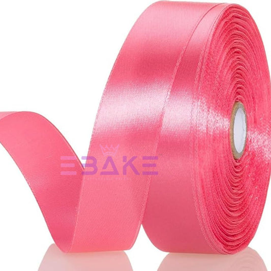 Bright Pink Satin Ribbon 1 Inch (Single Piece)