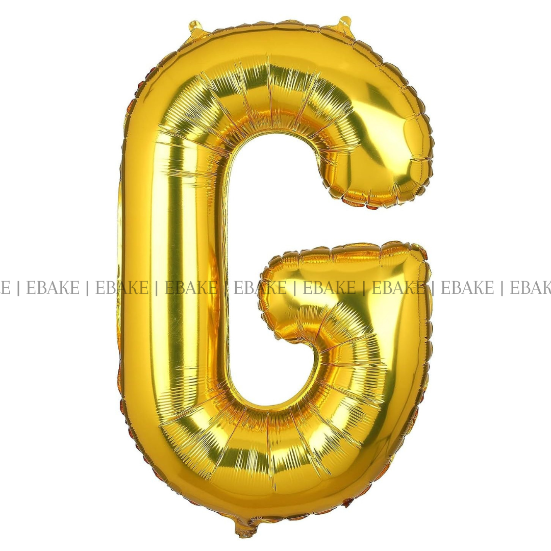 Alphabet Foil Balloons Gold 16 Inch Single Piece