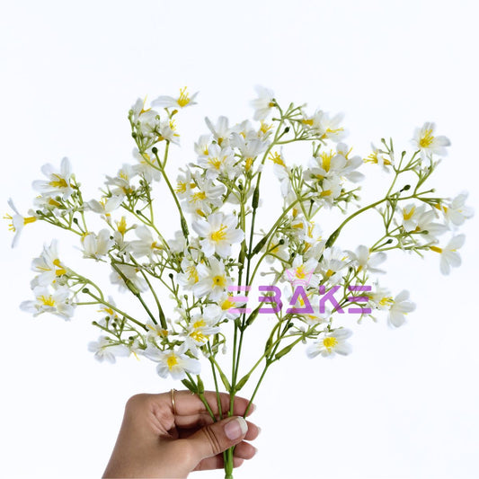 A1919 - Artificial White Wild Flower Bunch (Gypsophila)