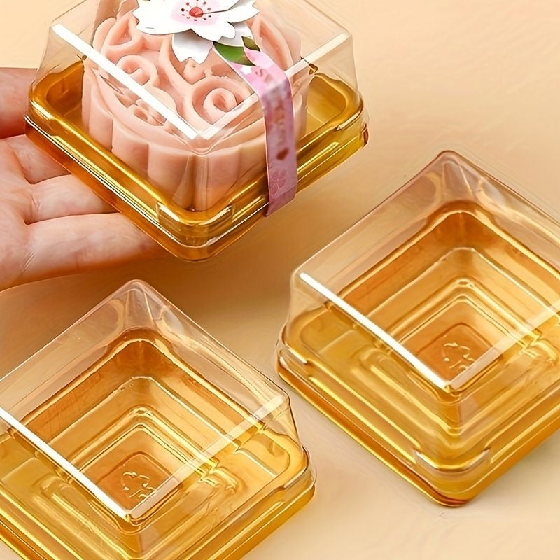 Mini Cake Box/Pastry Box With Transparent Lid (Set of 5) 2*2 Inches Small