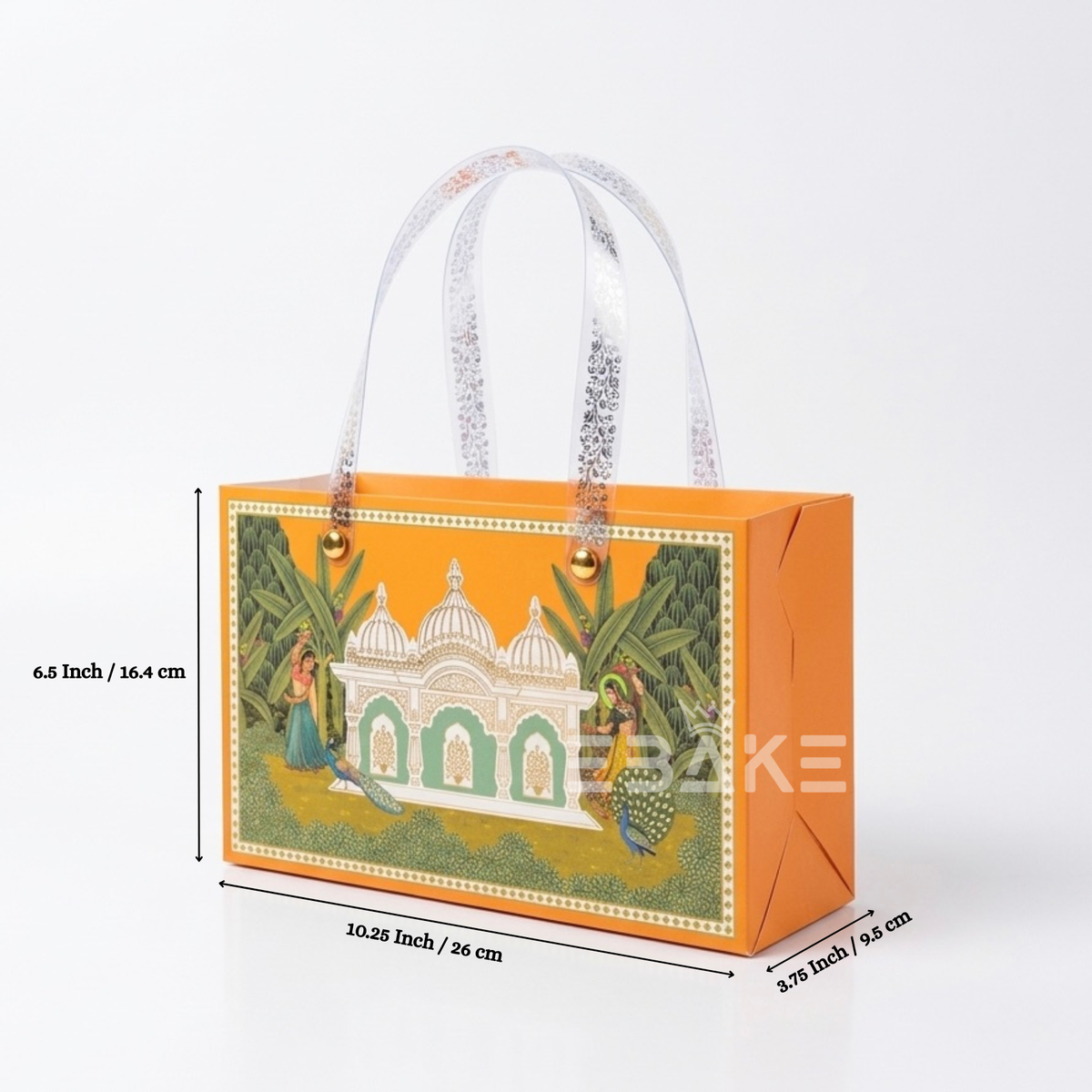 2 Jar Festive Hamper Box With Jar -  Marigold Orange (Set Of 2 Boxes)