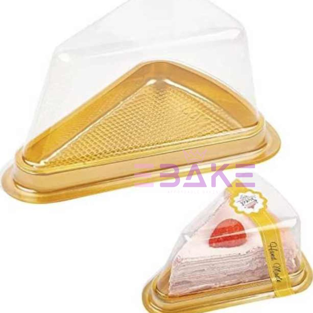Triangle Cake Box/Pastry Box With Transparent Lid