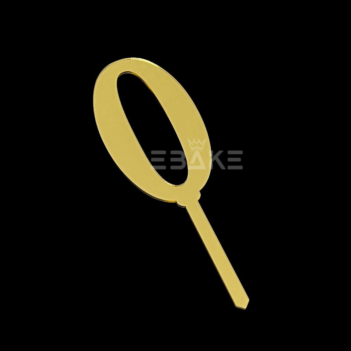 Number 0 Cake Topper 4.5inch
