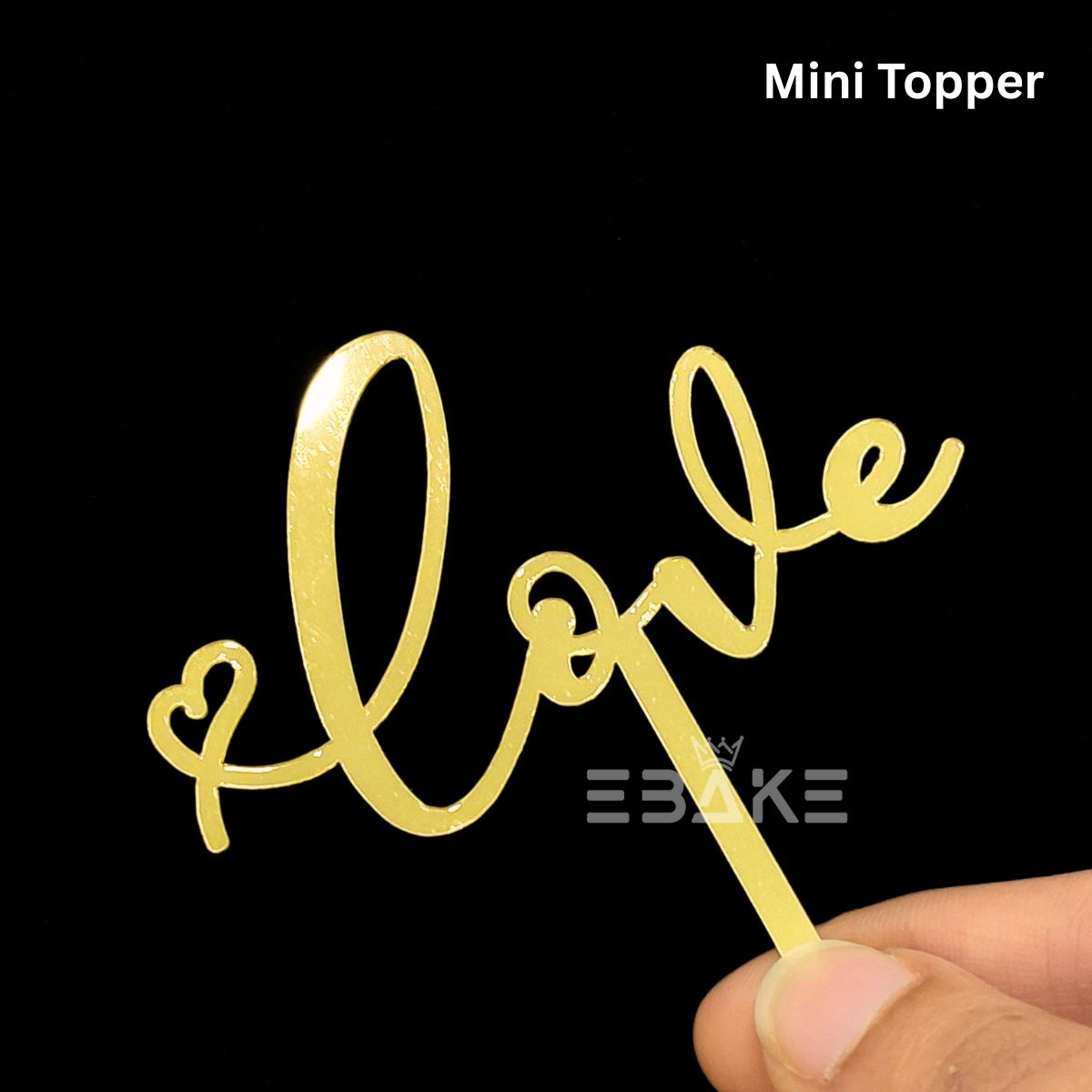Love Mini Topper Golden