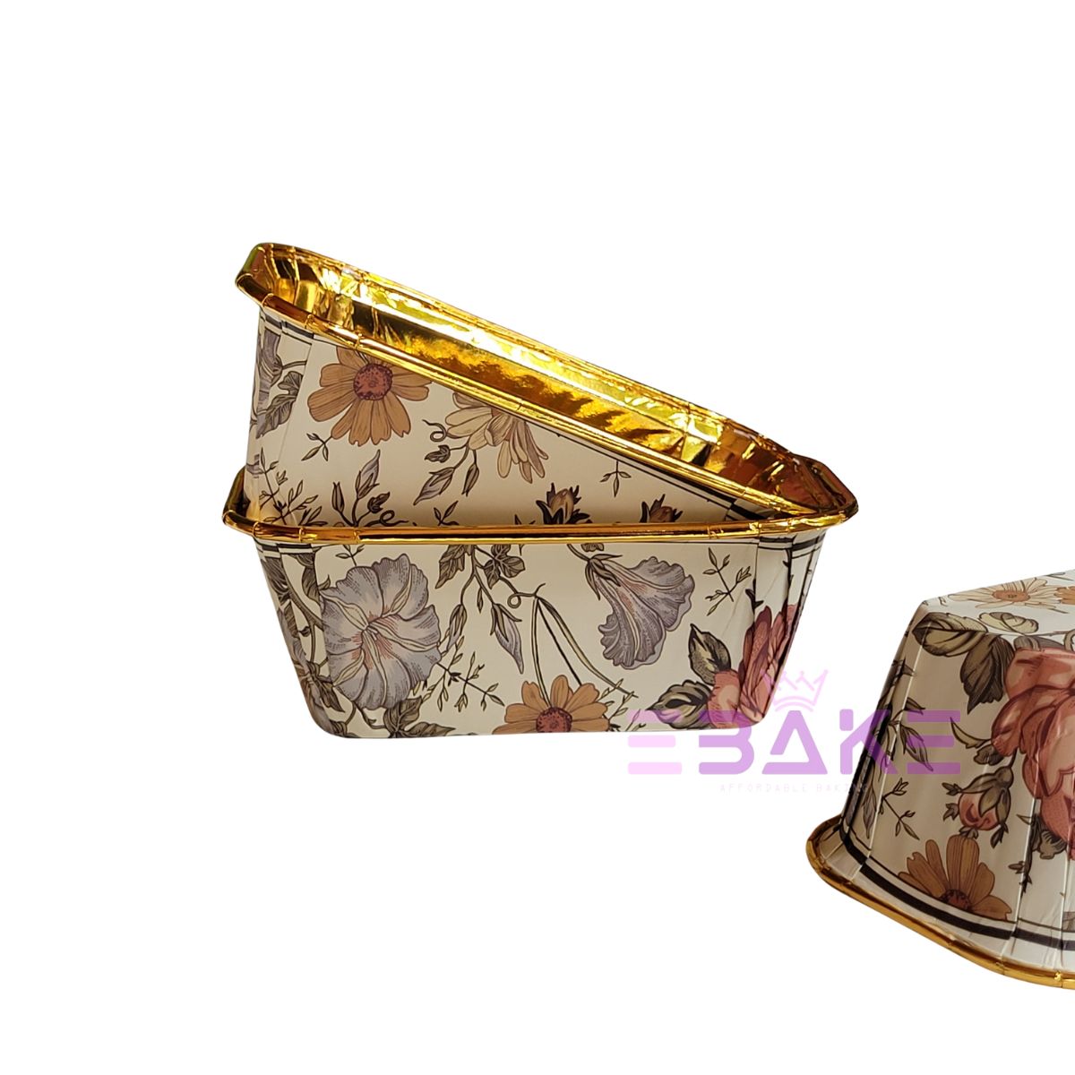 Printed Bake and Serve Mini Loaf Cake Mould (Set of 50 Pieces)