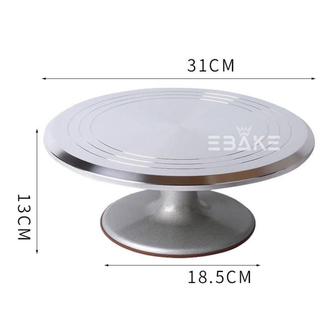 Stainless Steel 360° Rotating Cake Turntable 12 Inches Large