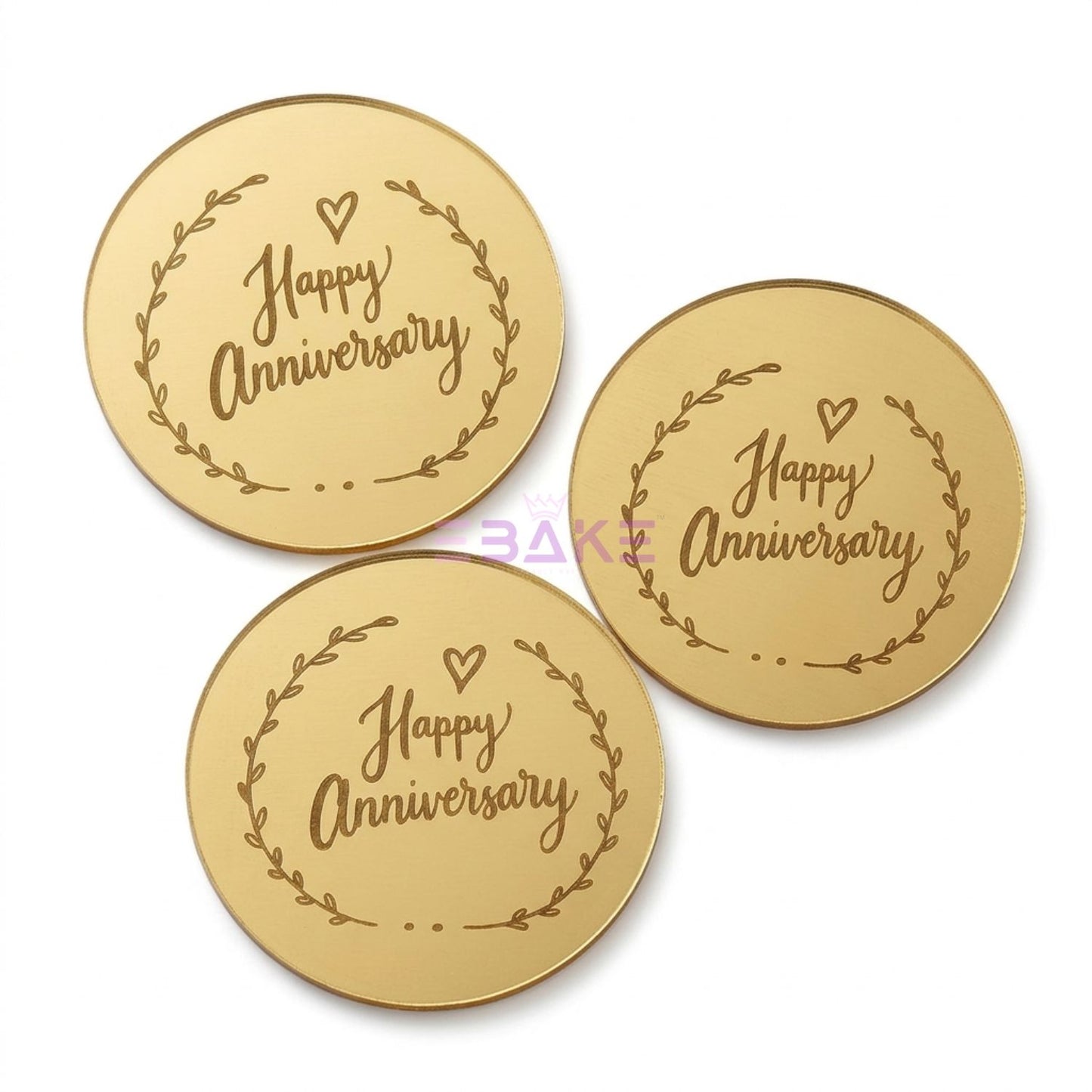 Happy Anniversary Coin Topper 2" (Set of 10)