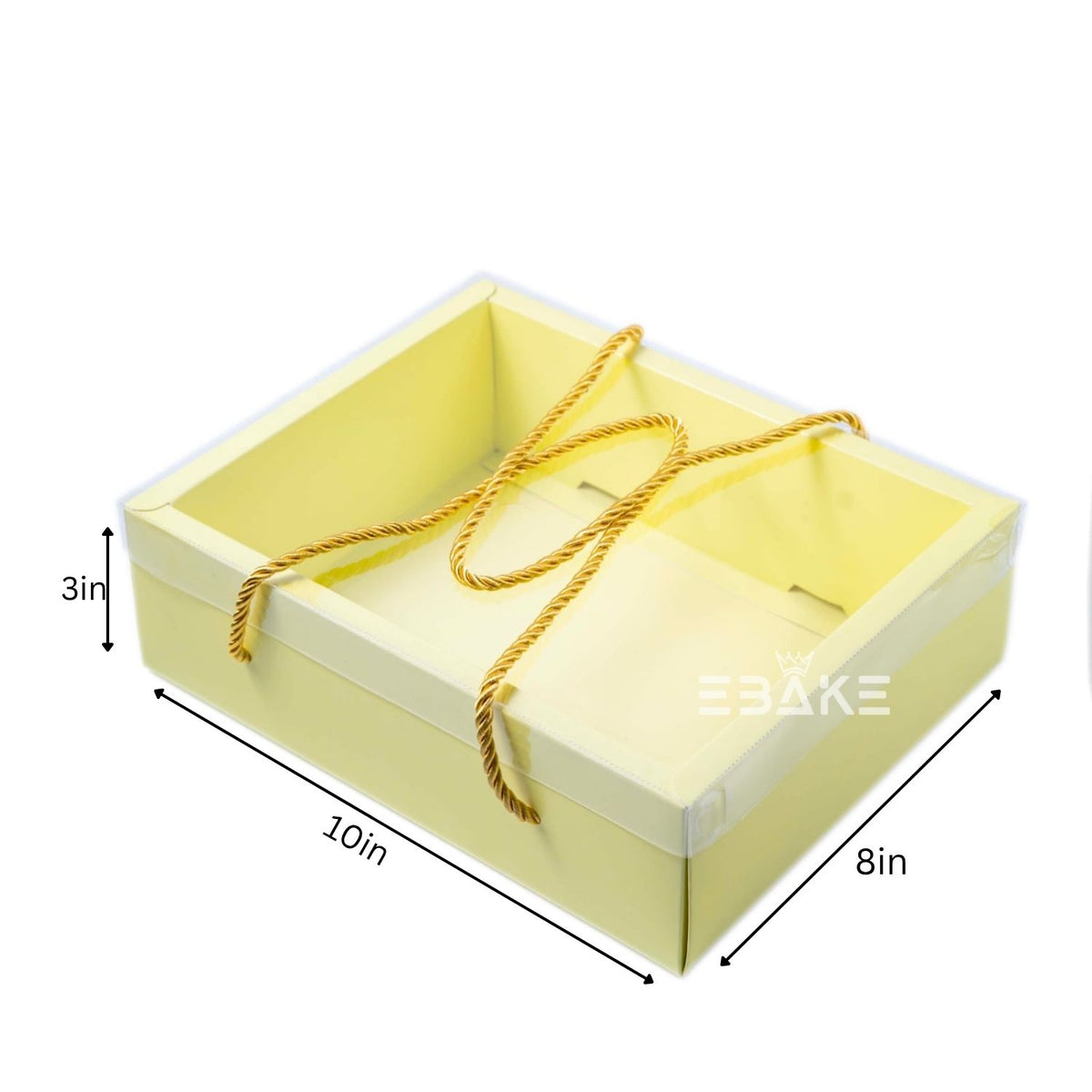 Hamper Box With Transparent Lid (Set of 2)10*8*3