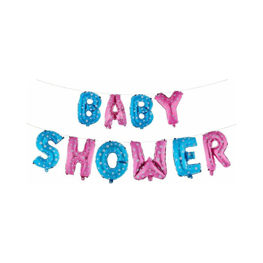 Baby Shower Foil Balloon Blue&Pink 16 Inch