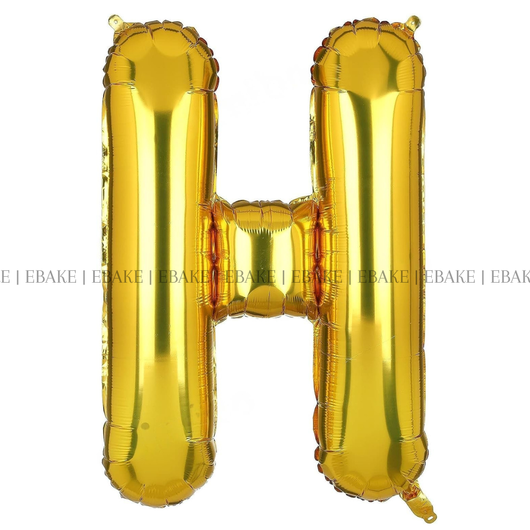 Alphabet Foil Balloons Gold 16 Inch Single Piece