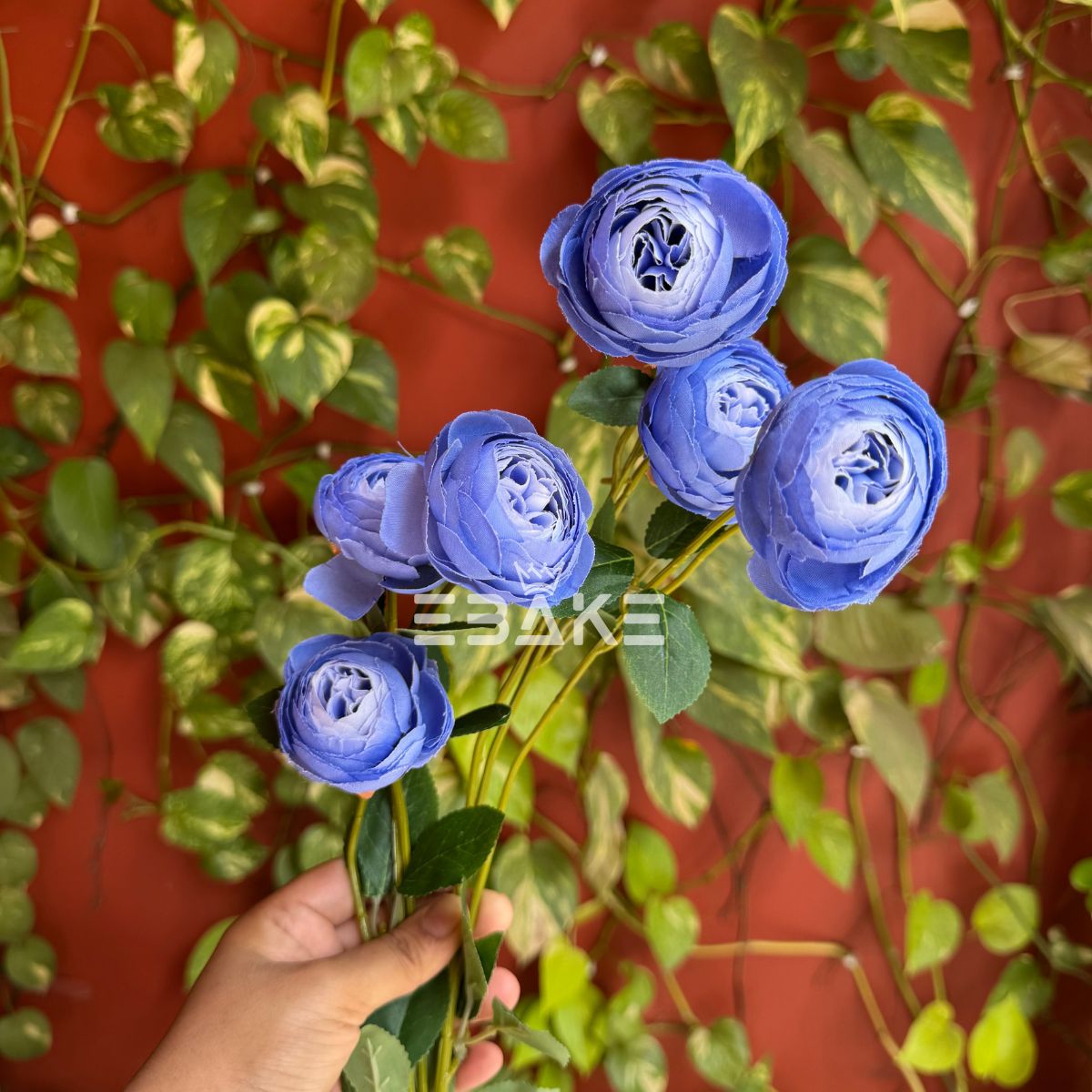 A1619 Premium Peony Bunch (Dark Periwinkle)