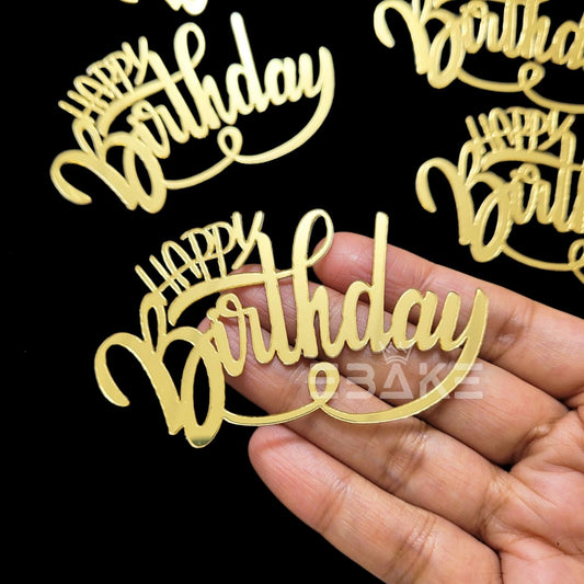 Mini Happy Birthday Cutout (Set Of 6)