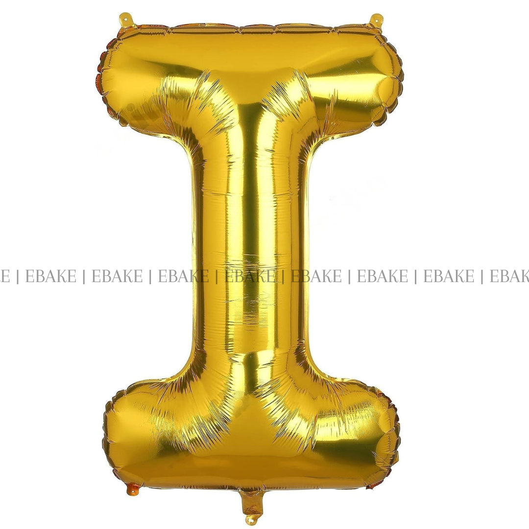 Alphabet Foil Balloons Gold 16 Inch Single Piece