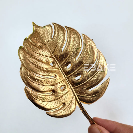 Golden Monstera Leaf Large A1240