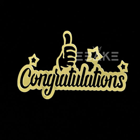 Congratulations Graduation Cutout (Cake Charm)