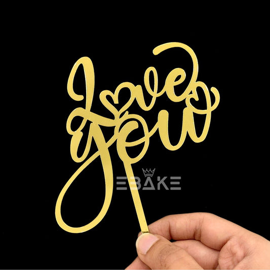Love You Cake Topper