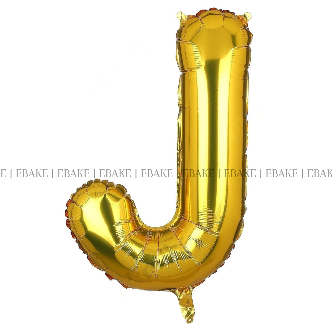 Alphabet Foil Balloons Gold 16 Inch Single Piece