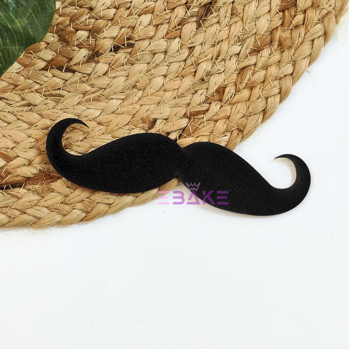 Moustache Cutout Black MDF