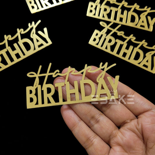 Mini Happy Birthday Cutout (Set Of 6)