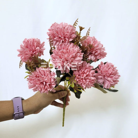 A1363 Mauve Pink Dahlia Bunch With Fillers