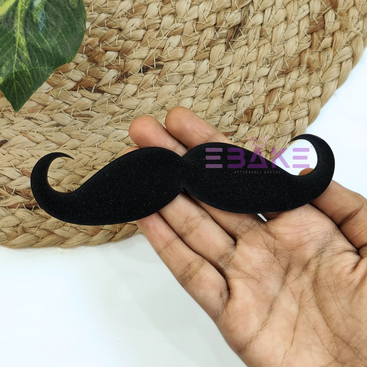 Moustache Cutout Black MDF
