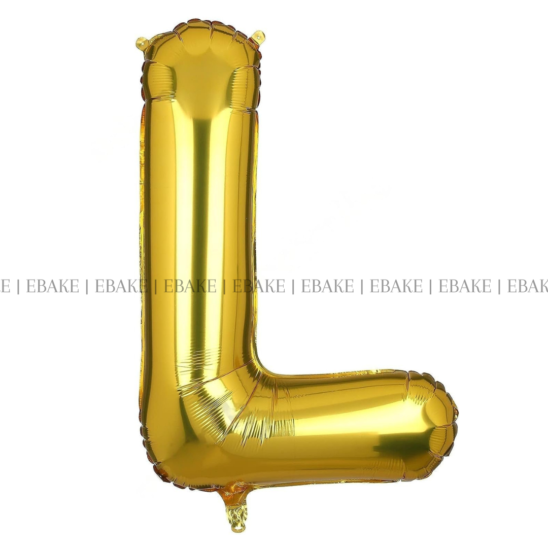 Alphabet Foil Balloons Gold 16 Inch Single Piece