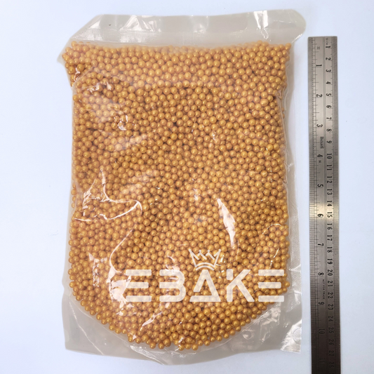 Golden Pearl Sprinkles (Sugar Balls) 6 mm