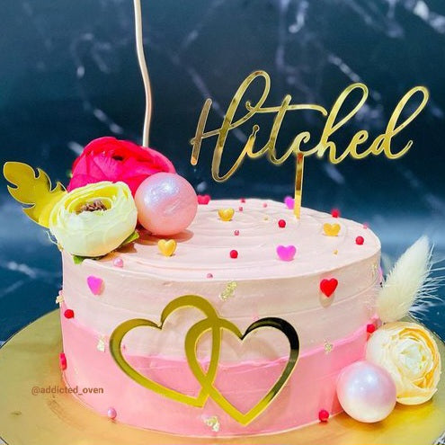 Hitched Cake Topper