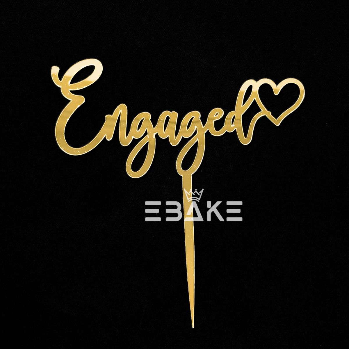 Engaged Cake Topper