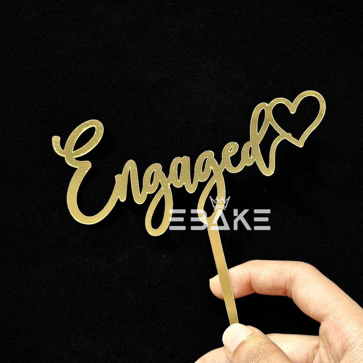 Engaged Cake Topper