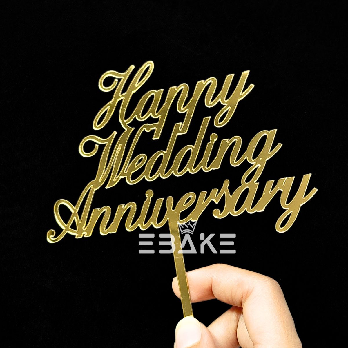 Happy Wedding Cake Topper