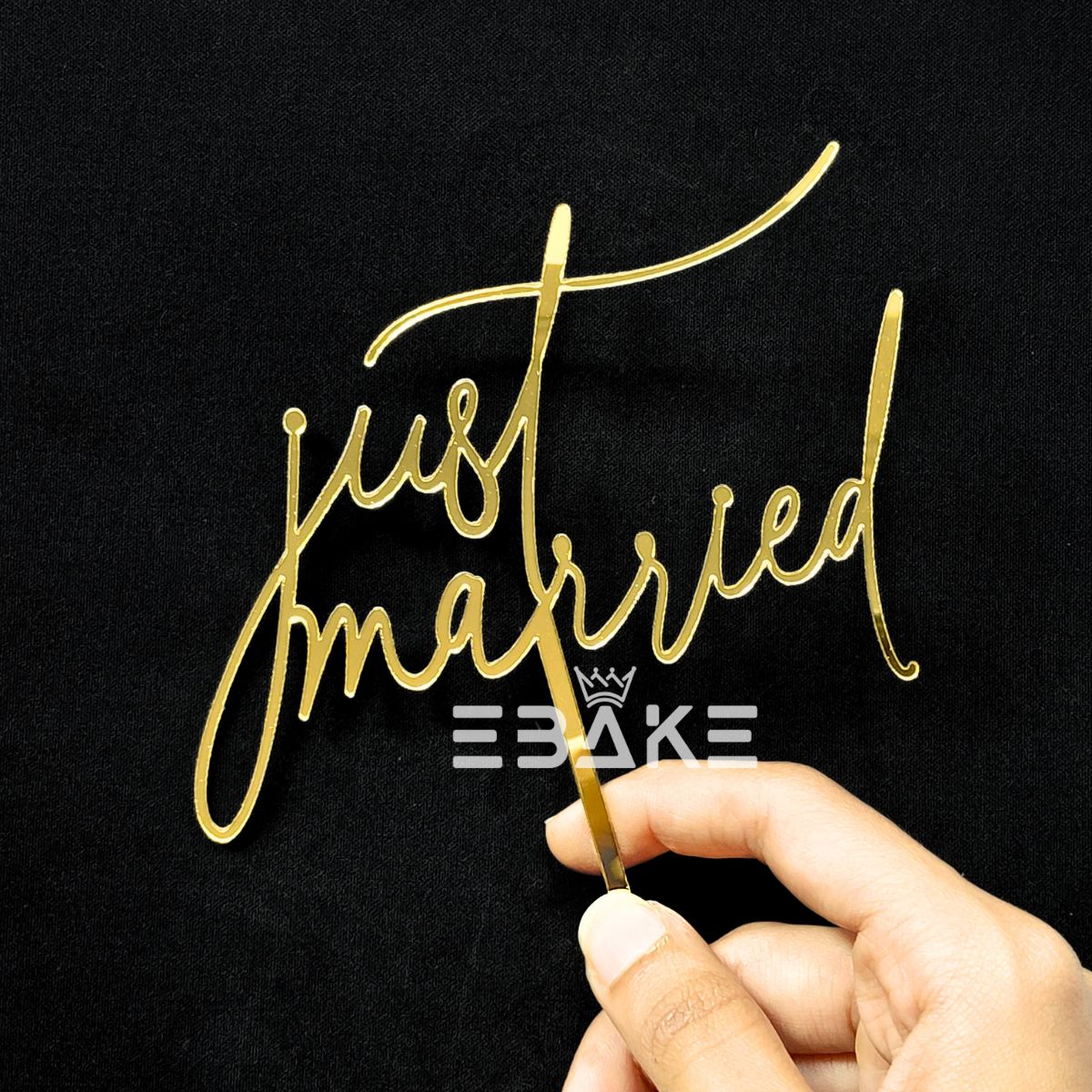 Just Married Cake Topper