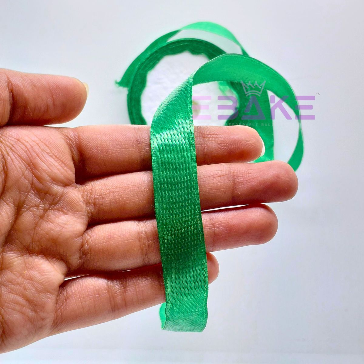 Green Satin Ribbon 0.5 Inch