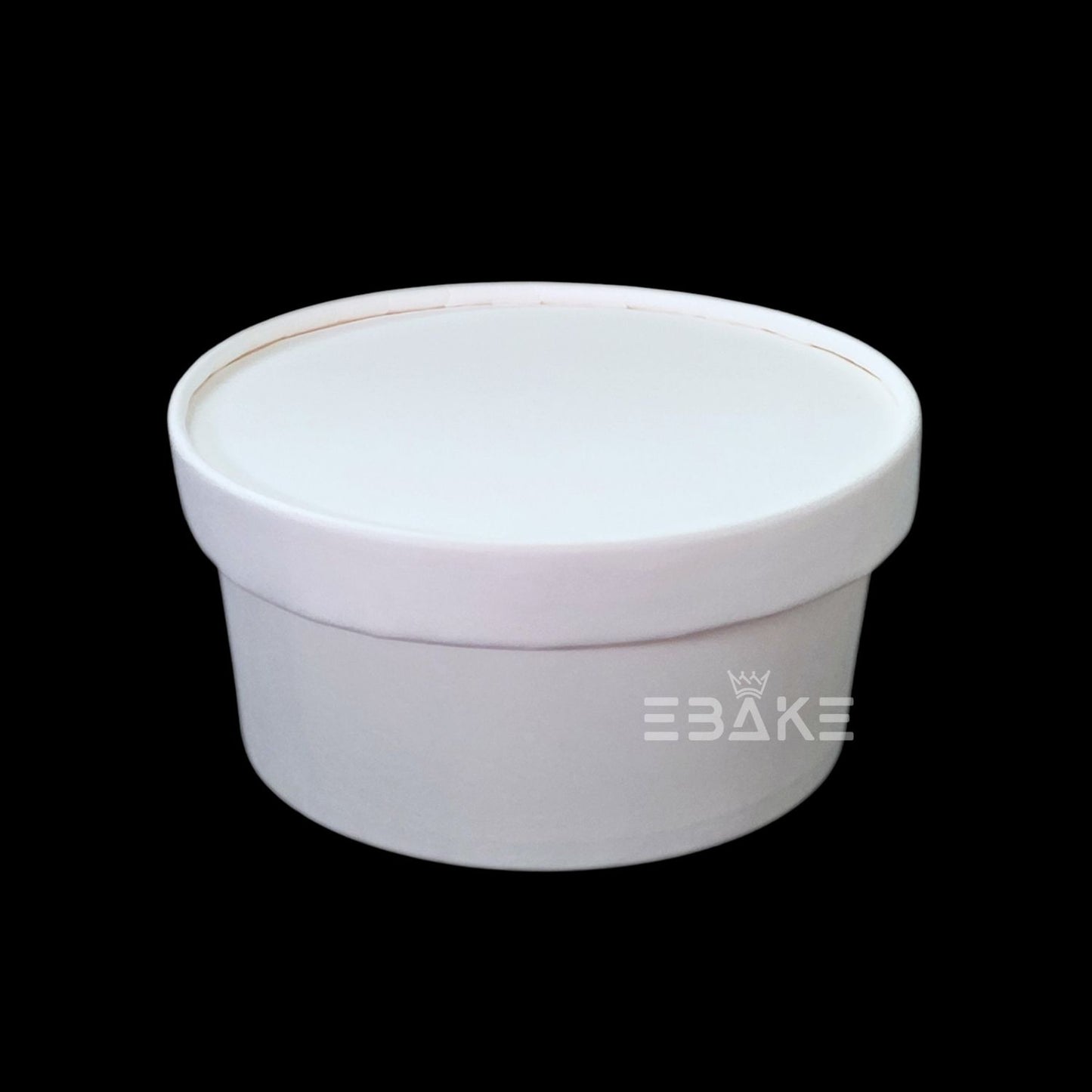Round Disposable Kraft Paper Containers With Lid (Set of 5) 300ml