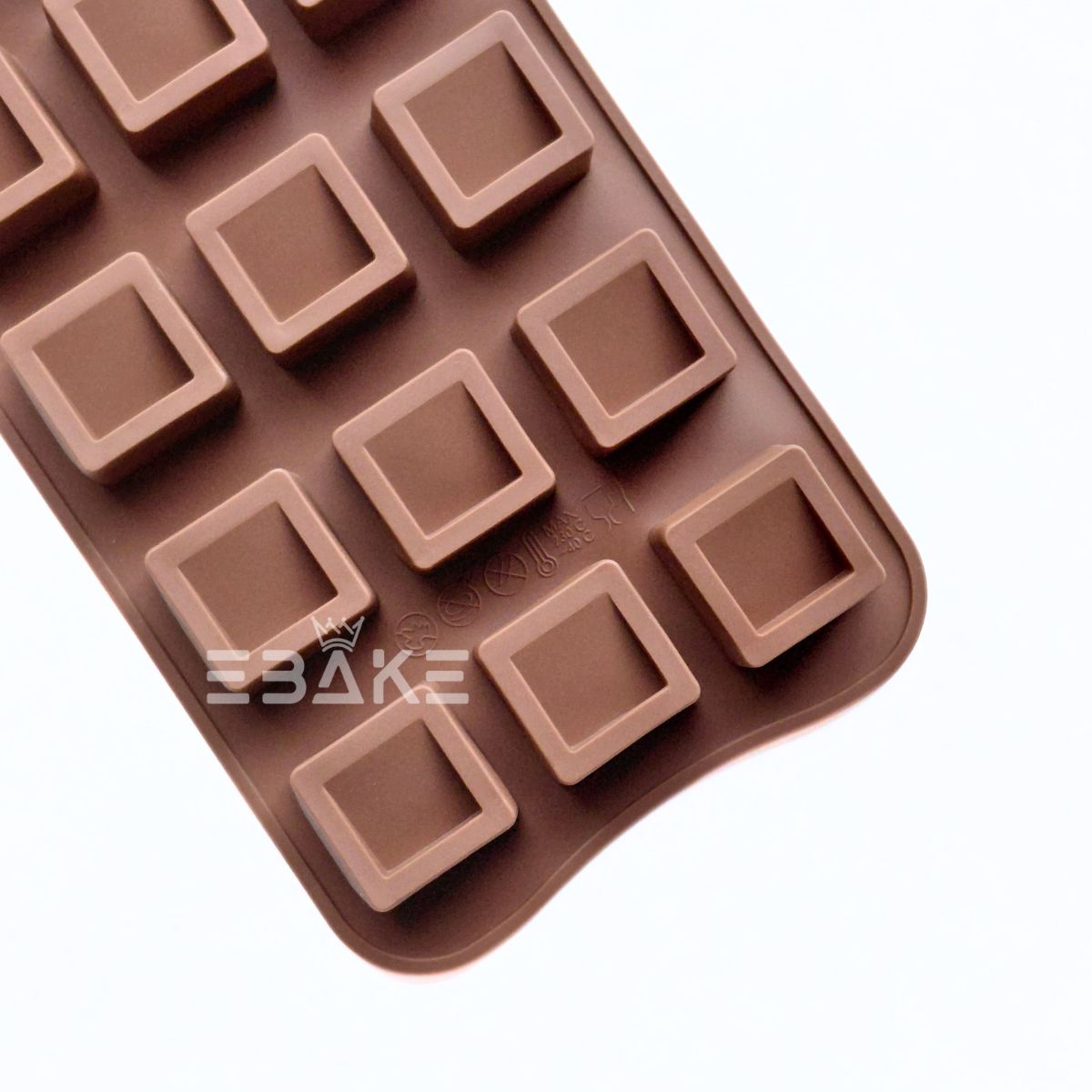 15 Cavity Square Chocolate Silicone Mould