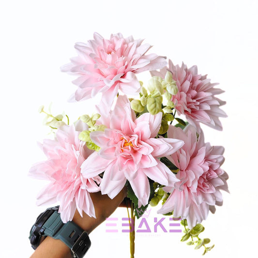 A1802 Light Pink Dahlia Bunch With Fillers