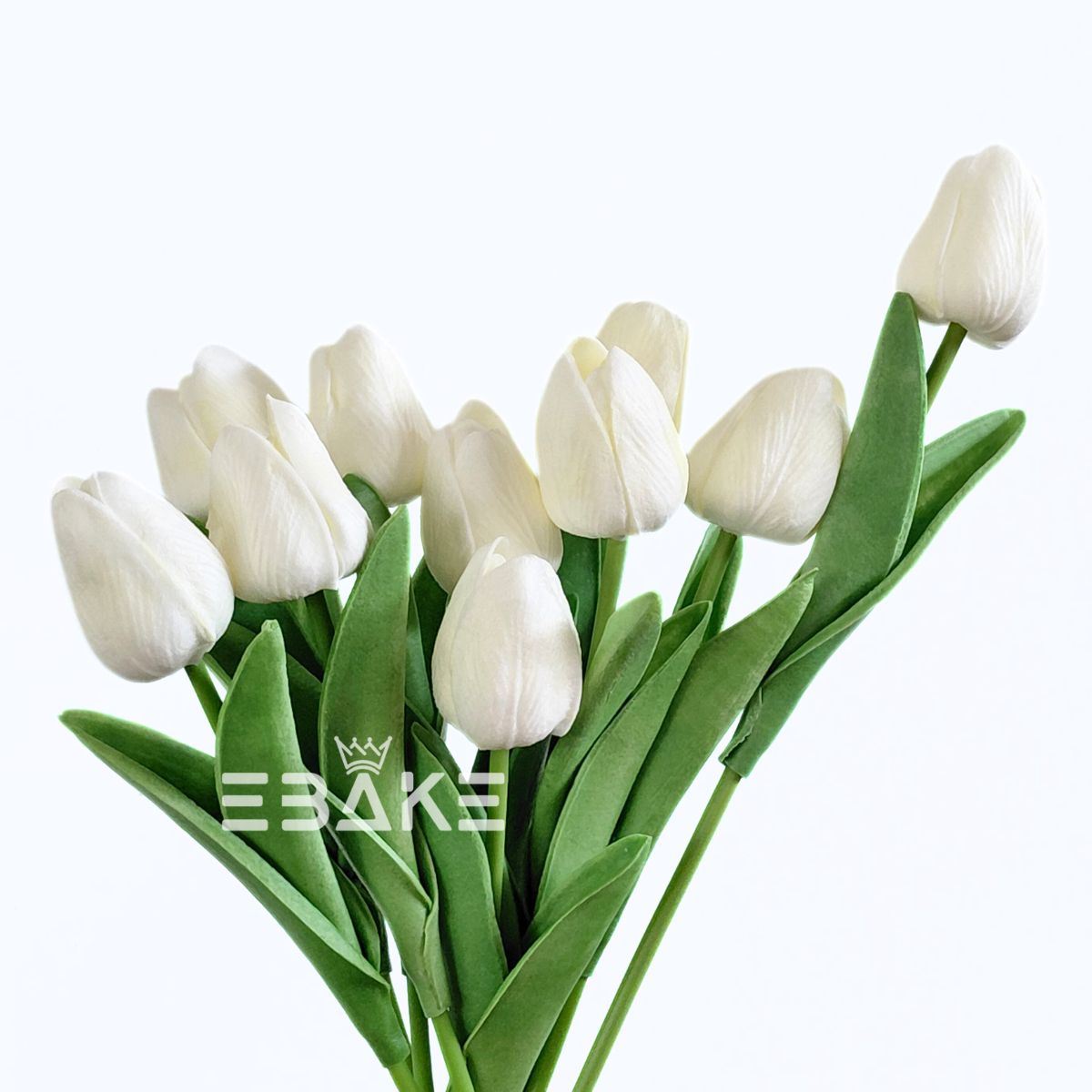 A1924 Off-White Tulips Bunch (10 Tulips)