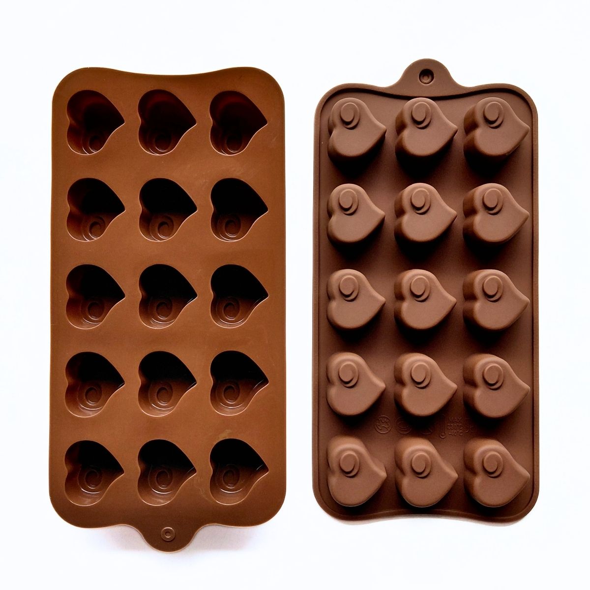 15 Cavity Heart Chocolate Silicone Mould