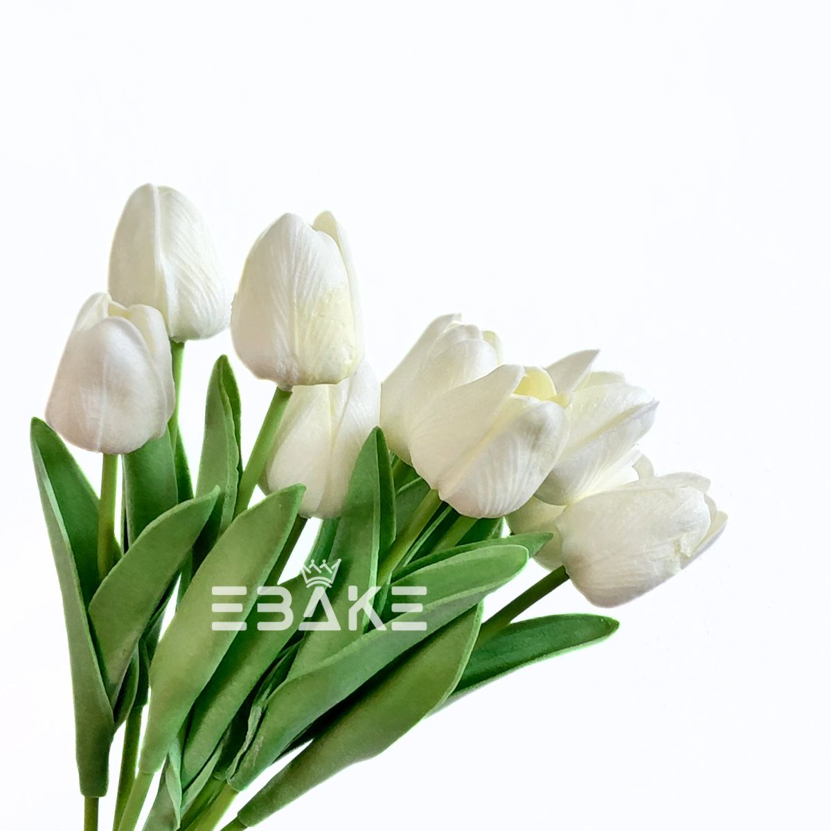A1924 Off-White Tulips Bunch (10 Tulips)