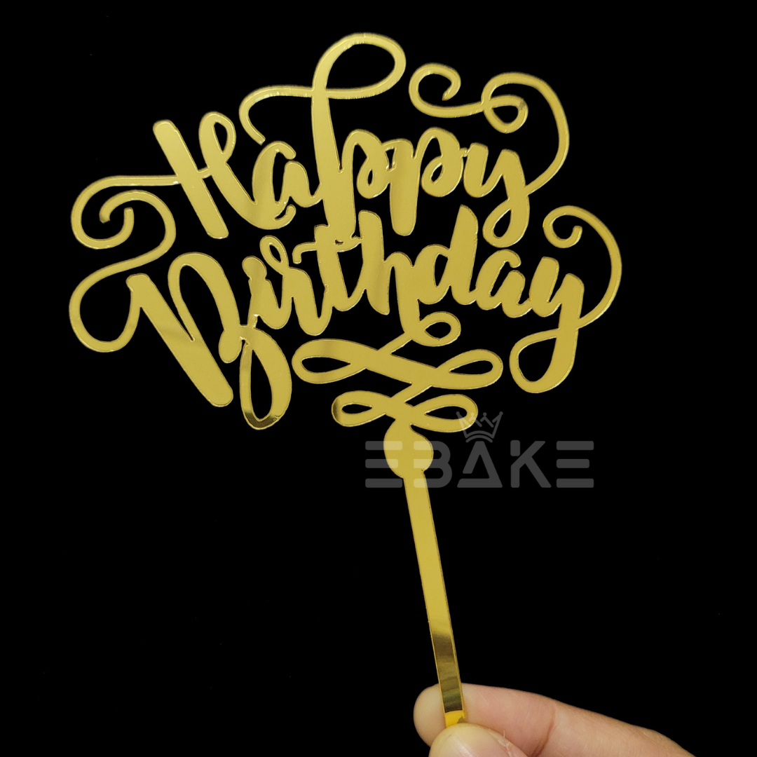 Happy Birthday Cake Topper