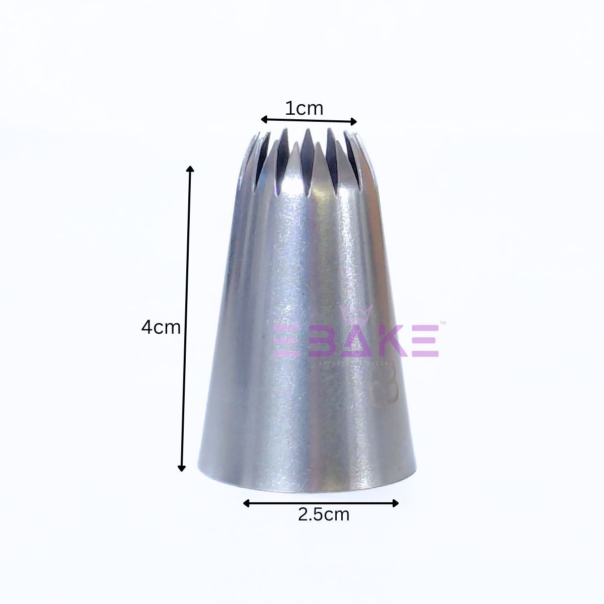 Stainless Steel Cake Decorating Nozzle / Pastry Icing Tip (6B Nozzle)