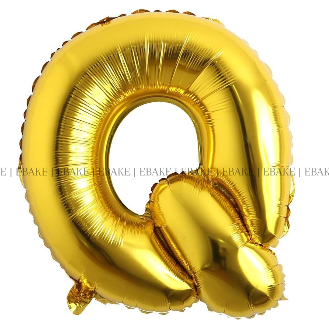 Alphabet Foil Balloons Gold 16 Inch Single Piece