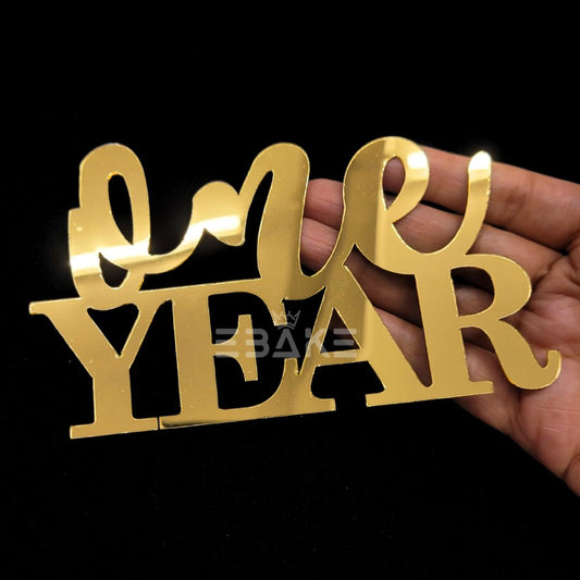 One Year Cutout (First Birthday, First Anniversary)