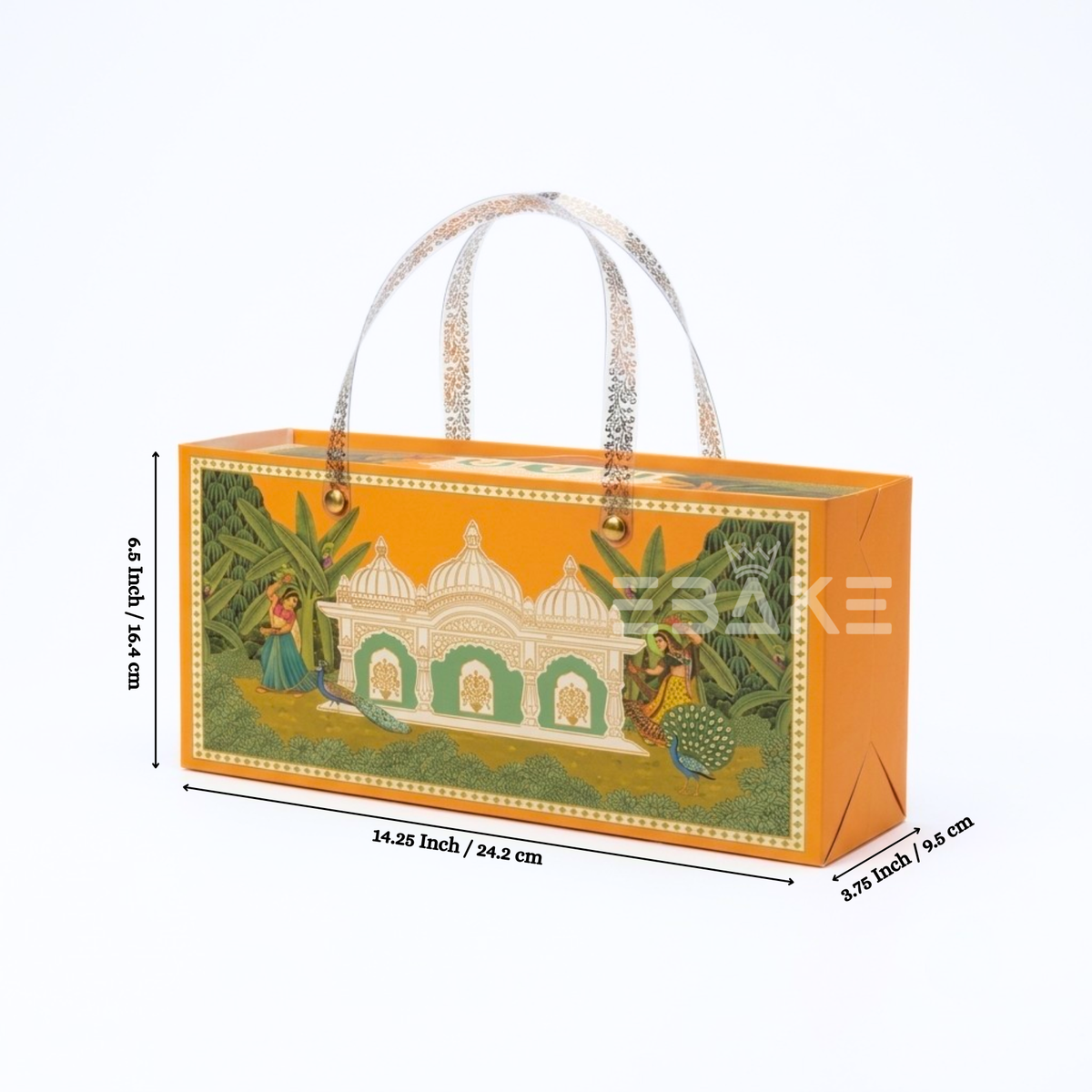 3 Jar Festive Hamper Box With Jar -  Marigold Orange (Set Of 2 Boxes)