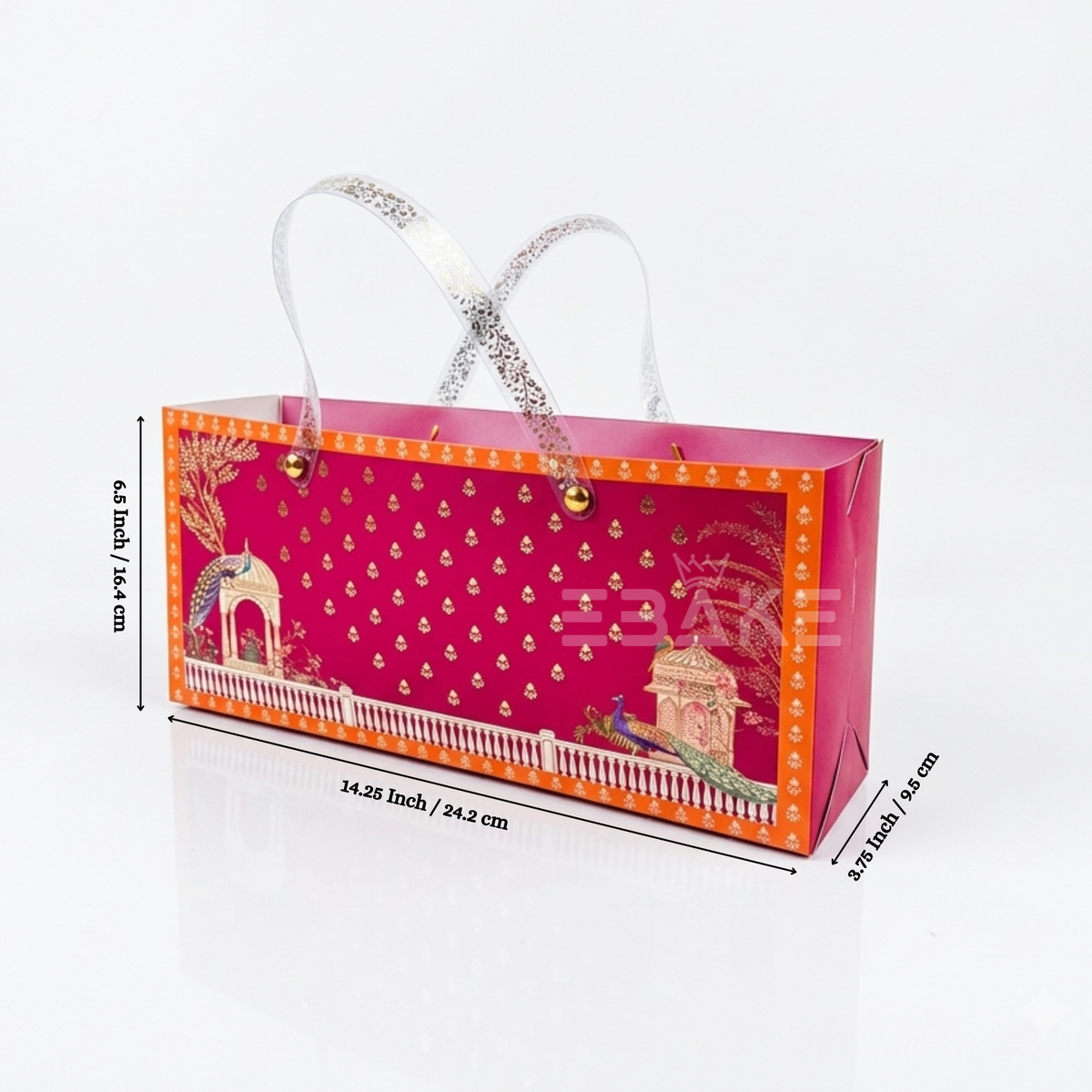 3 Jar Festive Hamper Box With Jar -  Royal Magenta (Set Of 2 Boxes)